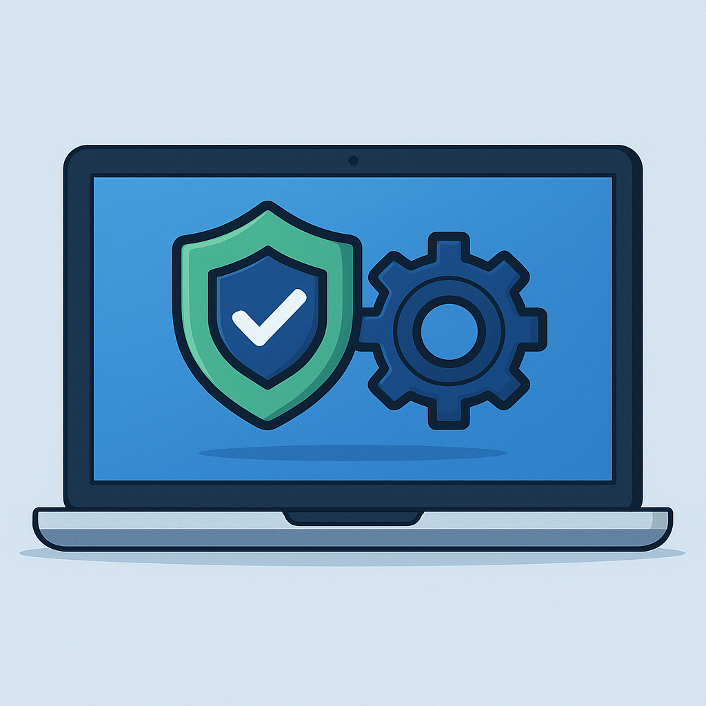 Iconos ordenador soporte y seguridad